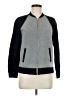 J.Crew 100% Cotton Gray Track Jacket Size 8 - photo 1
