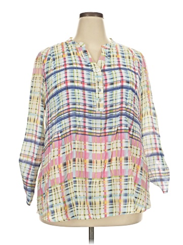 Zac & Rachel 3/4 Sleeve Button-Down Shirt (view 1)