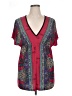 Lane Bryant Red Short Sleeve Blouse Size 14 - 16 Plus - photo 1