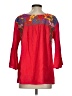 J.Marie Red 3/4 Sleeve Blouse Size S - photo 2