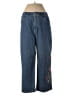 Quacker Factory Floral Blue Jeans Size M - photo 1