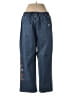 Quacker Factory Floral Blue Jeans Size M - photo 2