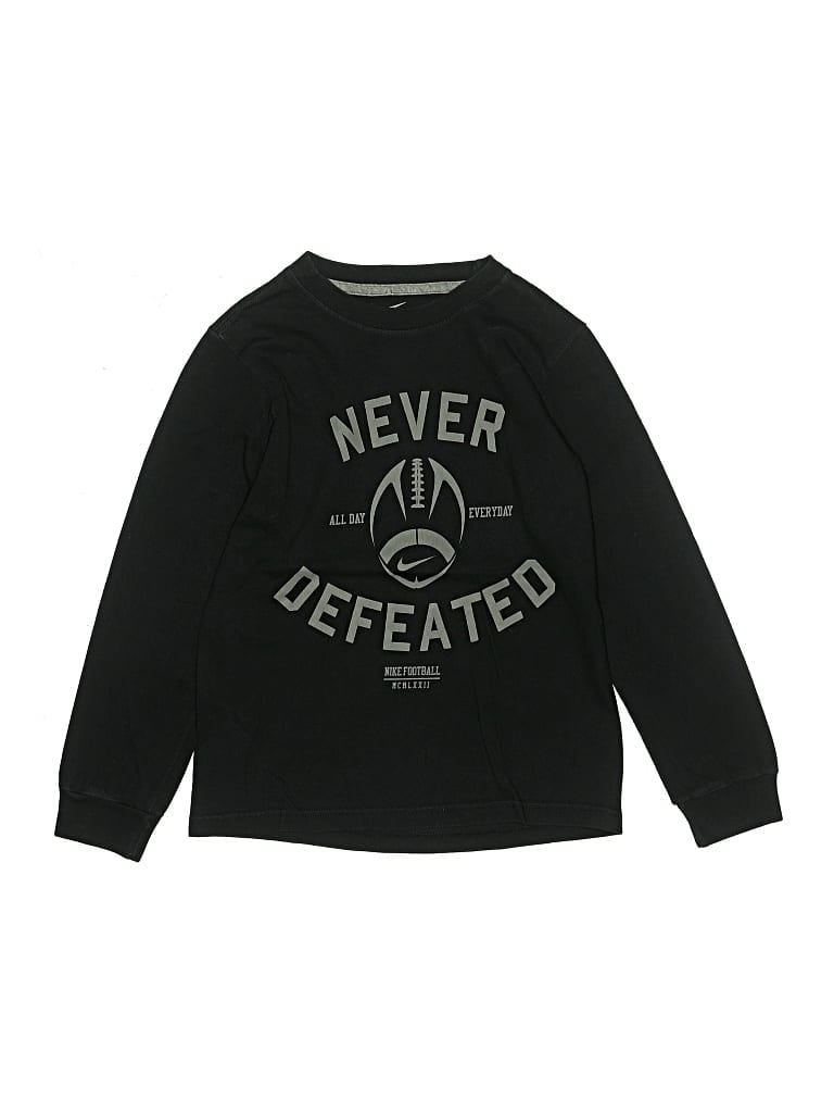 Pre-owned Nike Kids' Long Sleeve T-shirt In Black