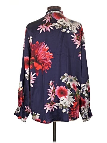 Johnny Was Long Sleeve Silk Top (view 2)