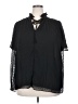 Max Studio 100% Polyester Black Short Sleeve Blouse Size 2X - photo 1