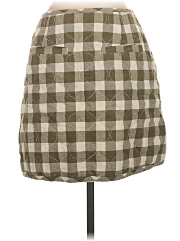 Madewell Quilted Flannel Mini Skirt in Gingham Check (view 2)