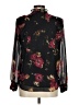 The Limited Floral Multi Color Black Long Sleeve Blouse Size M - photo 2