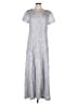 Alex Evenings 100% Polyester Silver Gray Casual Dress Size L (estimated) - photo 1