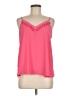 Aqua 100% Polyester Solid Pink Sleeveless Blouse Size M - photo 1