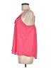 Aqua 100% Polyester Solid Pink Sleeveless Blouse Size M - photo 5