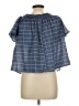 Love In Blue Short Sleeve Blouse Size L - photo 2
