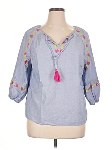 Talbots Outlet 3/4 Sleeve Blouse (view 1)