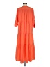 Chico's 100% Polyester Orange Casual Dress Size Med Petite (1) - photo 2