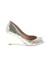 Badgley Mischka Metallic Silver Wedges Size 8 1/2 - photo 1