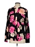 Calvin Klein 100% Polyester Floral Black Long Sleeve Blouse Size S - photo 1