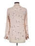 Candie's 100% Polyester Tan Long Sleeve Blouse Size M - photo 2