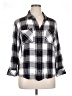 Sanctuary Plaid Silver 3/4 Sleeve Button-Down Shirt Size XL - photo 1
