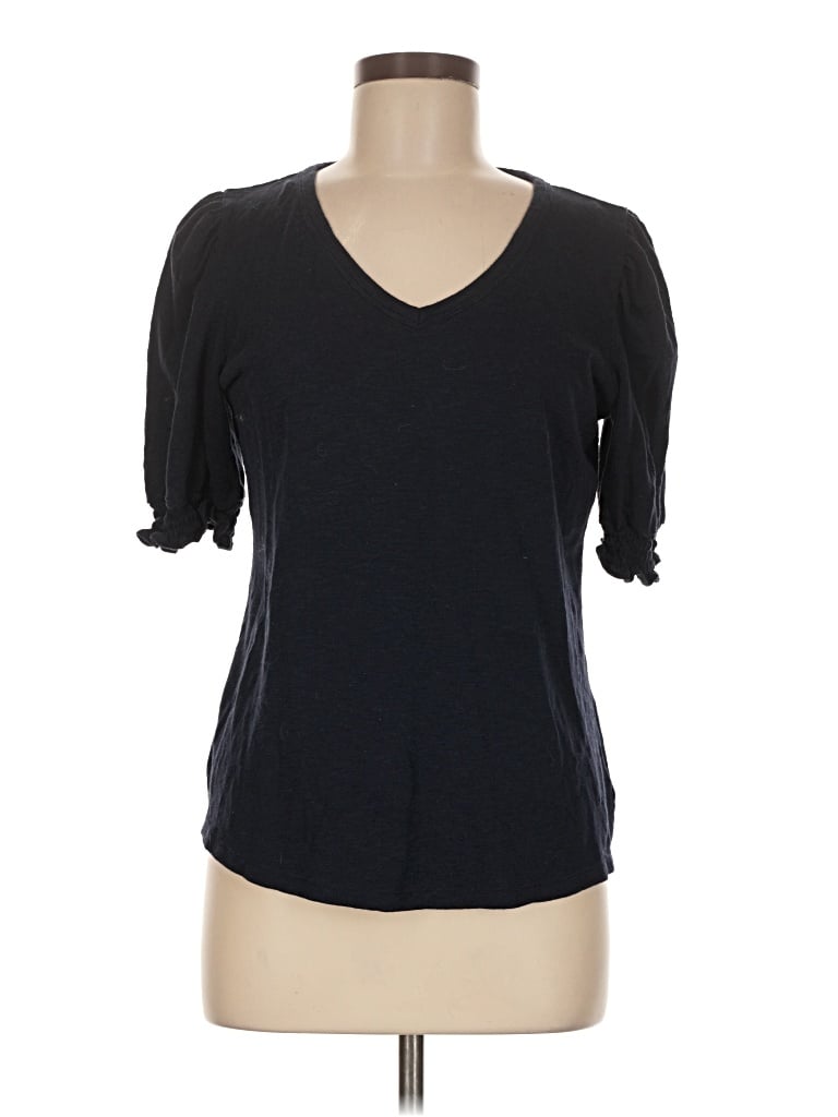Pre-owned Talbots 3/4 Sleeve T-shirt In Black