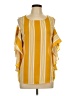 Worthington 100% Polyester Yellow 3/4 Sleeve Blouse Size L - photo 1