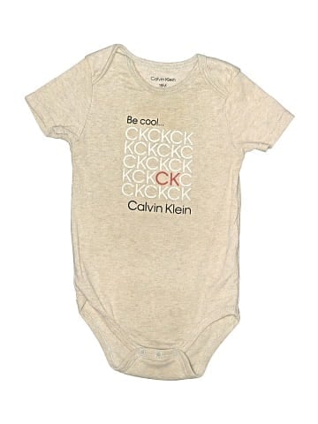 Calvin Klein Short Sleeve Onesie (view 1)