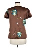 Worthington 100% Polyester Brown Short Sleeve Blouse Size M - photo 2