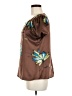 Worthington 100% Polyester Brown Short Sleeve Blouse Size M - photo 5