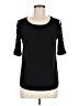 89th & Madison 100% Polyester Black Short Sleeve Top Size M - photo 1