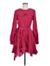 IRO 100% Polyester Burgundy Cocktail Dress Size 18 - photo 1