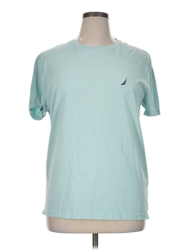 Pre-owned Nautica Short Sleeve T-shirt In Teal