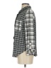 Above and Beyond Checkered-gingham Gray Long Sleeve Blouse Size S - photo 5