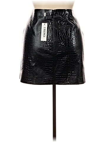 L'Agence Faux Leather Skirt (view 2)