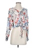VICI 100% Rayon Floral Blue 3/4 Sleeve Blouse Size S - photo 1