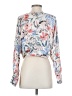 VICI 100% Rayon Floral Blue 3/4 Sleeve Blouse Size S - photo 2