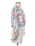 VICI 100% Rayon Floral Blue 3/4 Sleeve Blouse Size S - photo 4