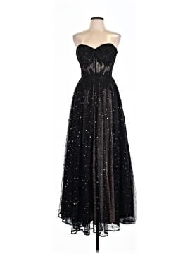 betsy and adam black tulle dress Strapless Black Prom Gown: Betsy & Adam A26845 Black / 0