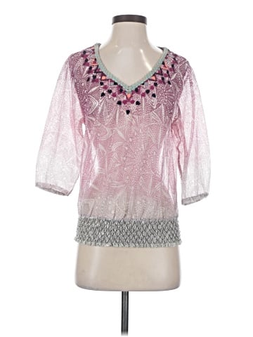 Akemi + Kin 3/4 Sleeve Blouse (view 1)