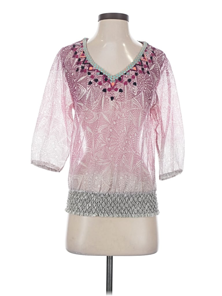 Pre-owned Akemi + Kin 3/4 Sleeve Blouse In Pink