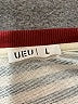UEU Stripes Burgundy Pullover Sweater Size L - photo 7
