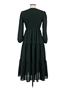 midi formal women's shein dresses SHEIN Raffinéa Elegant Solid Color Puff Sleeve Fishtail Dress, Autumn |  Dress main image 1