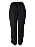 Unbranded 100% Polyester Solid Black Casual Pants Size 2X - photo 2
