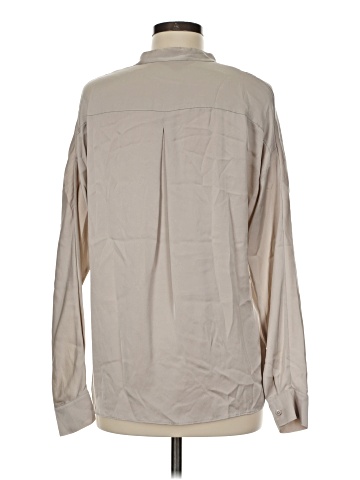 Vince. Long Sleeve Silk Top (view 2)