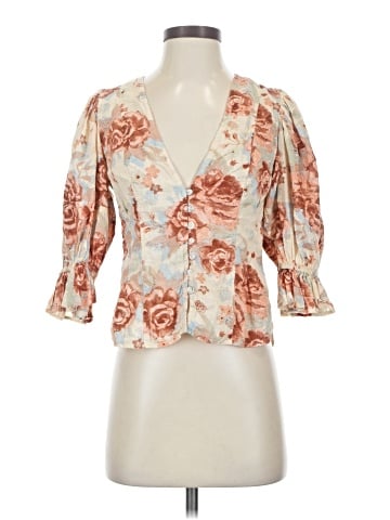 Free People 3/4 Sleeve Blouse (view 1)