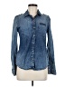 Life in Progress Blue Long Sleeve Button-Down Shirt Size M - photo 1