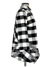 Liv 100% Polyester Checkered-gingham Silver Long Sleeve Blouse Size S - photo 4