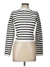 Basics Stripes White Turtleneck Sweater Size L - photo 1