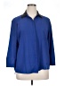 Mac Dougal & Houston 100% Polyester Color Block Blue 3/4 Sleeve Blouse Size XL - photo 1