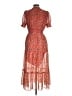 Max Studio 100% Polyester Paisley Red Casual Dress Size M - photo 2