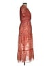 Max Studio 100% Polyester Paisley Red Casual Dress Size M - photo 4