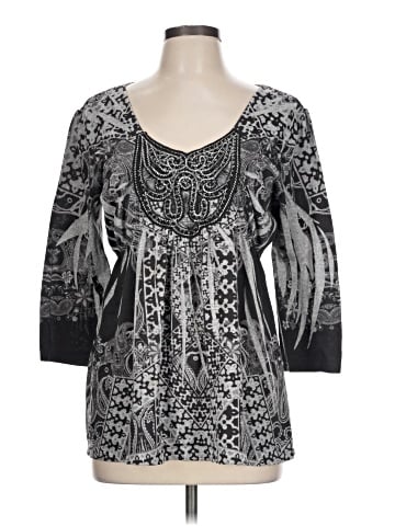 Style&Co 3/4 Sleeve T-Shirt (view 1)