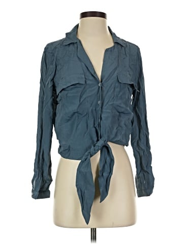 Lavender Brown Long Sleeve Blouse (view 1)